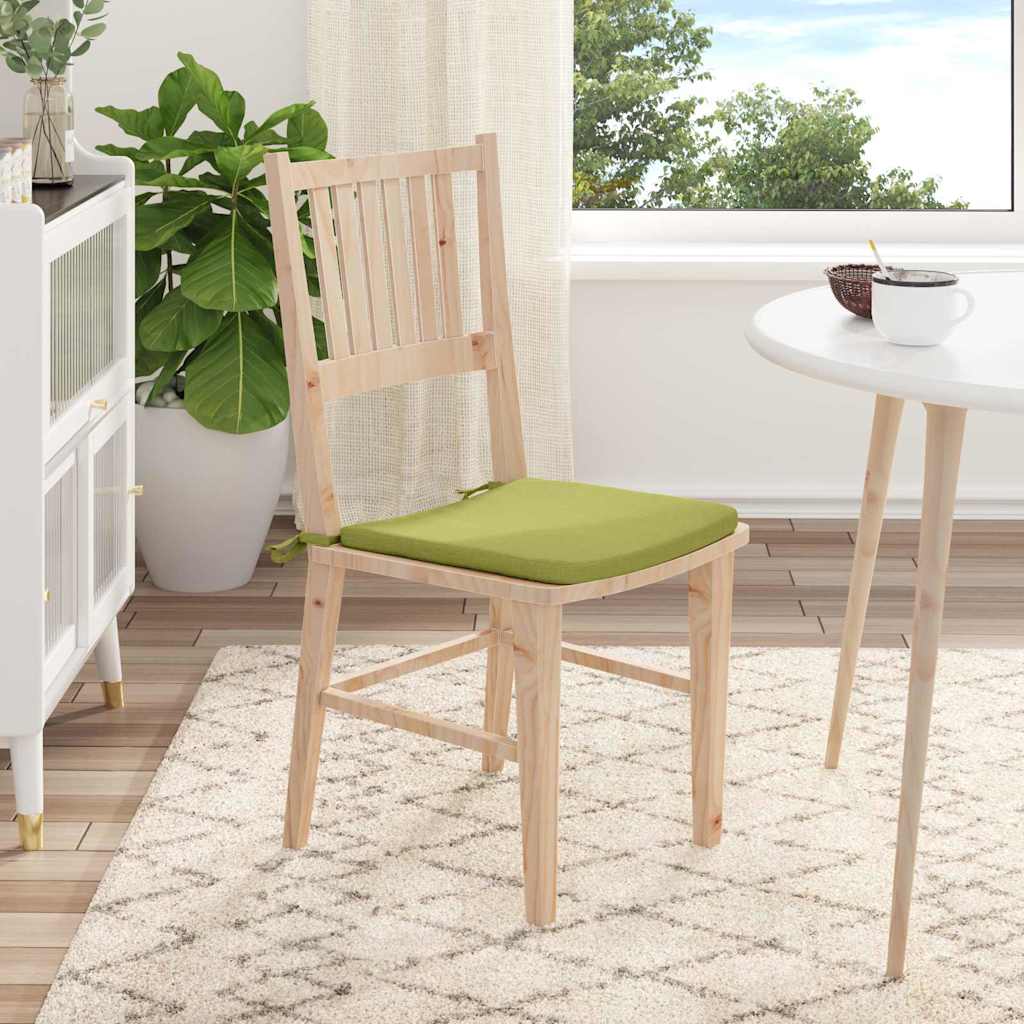 Sitzkissen 4 pcs Hellgrün 40 x 40 x 3 cm Stoff