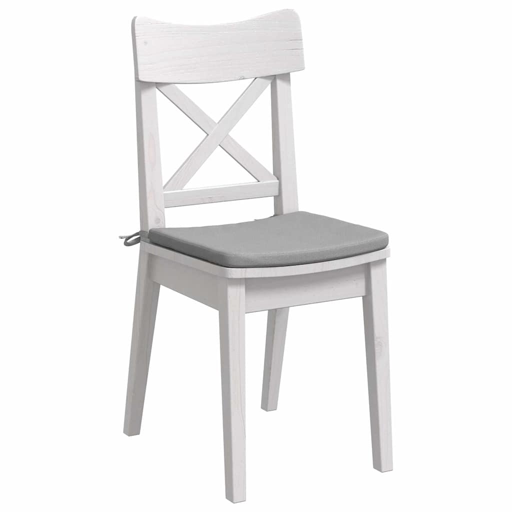 Sitzkissen 4 stk. Stoff Wolkengrau 40 x 40 x 3 cm