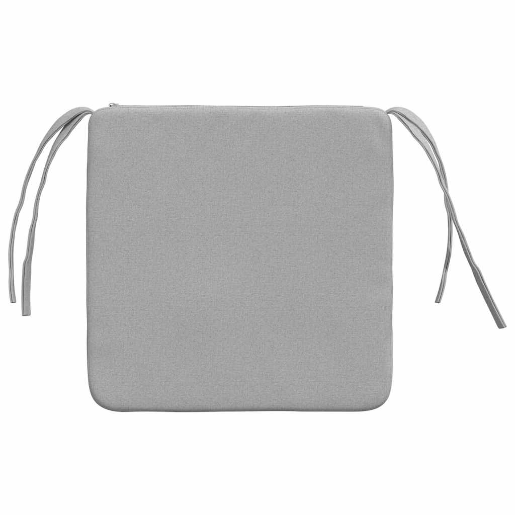 Sitzkissen 4 stk. Stoff Wolkengrau 40 x 40 x 3 cm