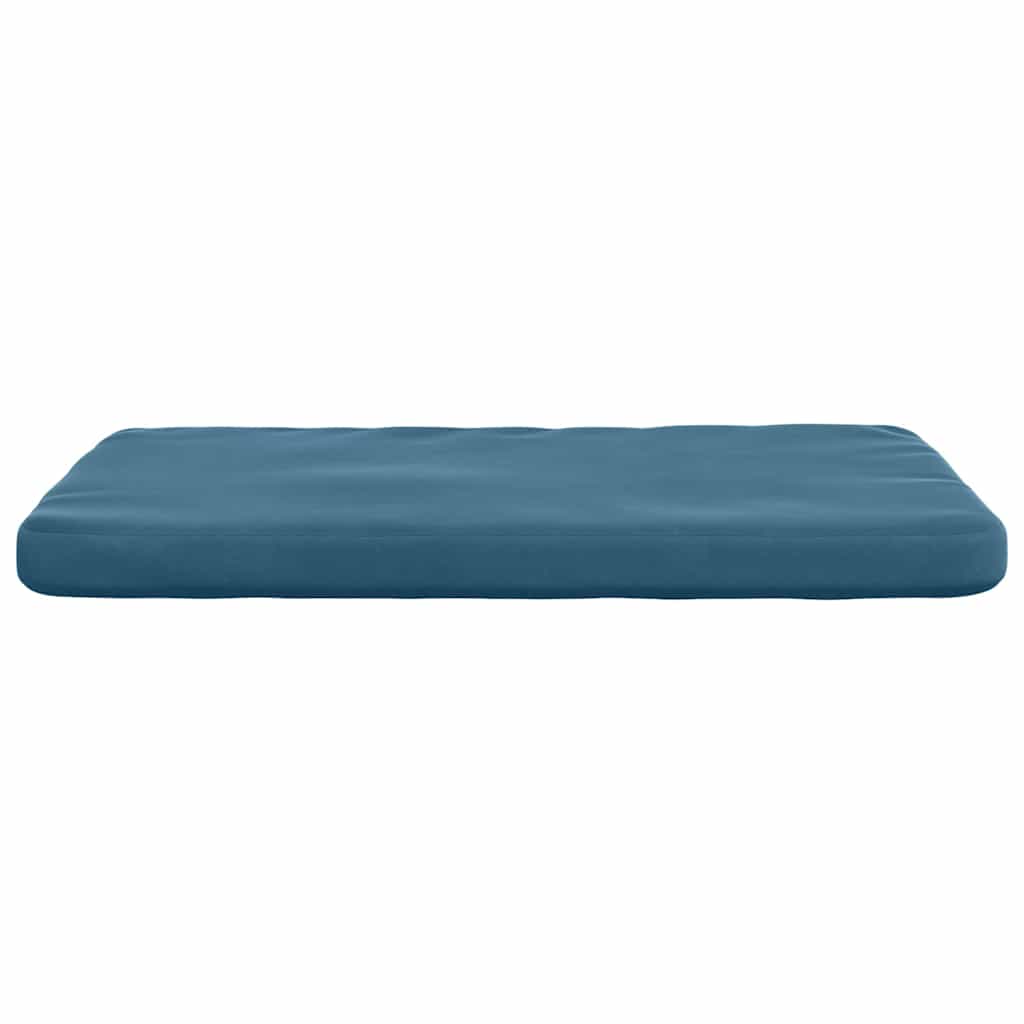 Sitzkissen 4 stk. Samt Blau 40 x 40 x 3 cm