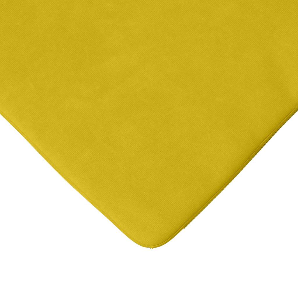 Sitzkissen 4 stk. Samt Gelb 40 x 40 x 3 cm