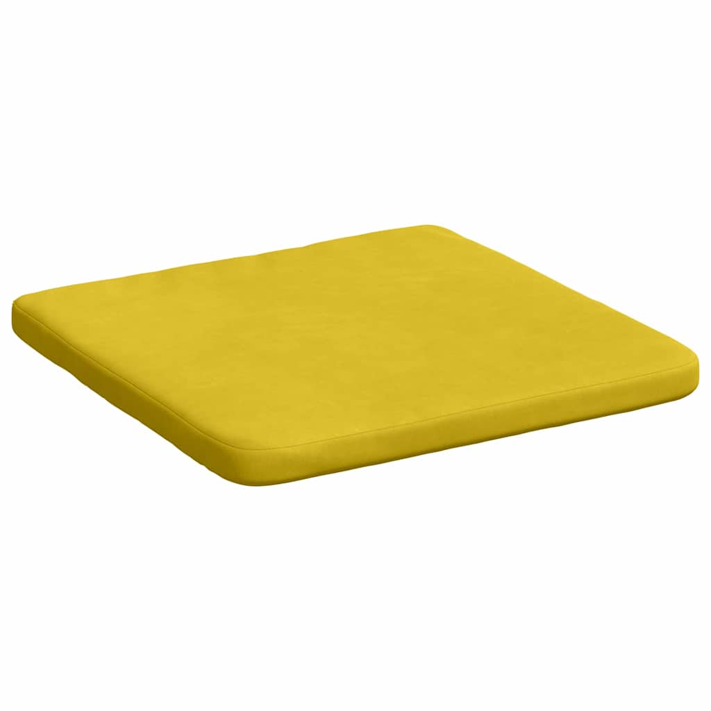 Sitzkissen 4 stk. Samt Gelb 40 x 40 x 3 cm