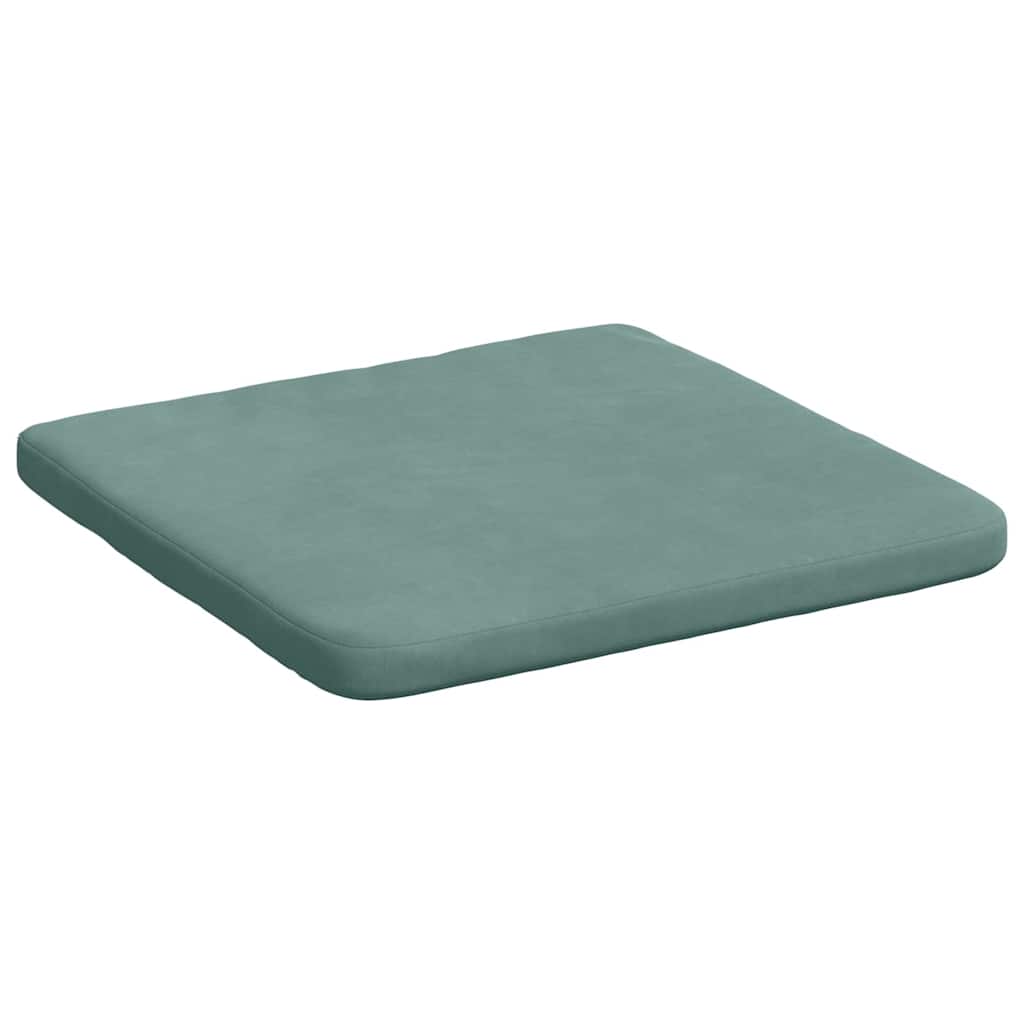 Sitzkissen 4 stk. Samt Meergrün 40 x 40 x 3 cm
