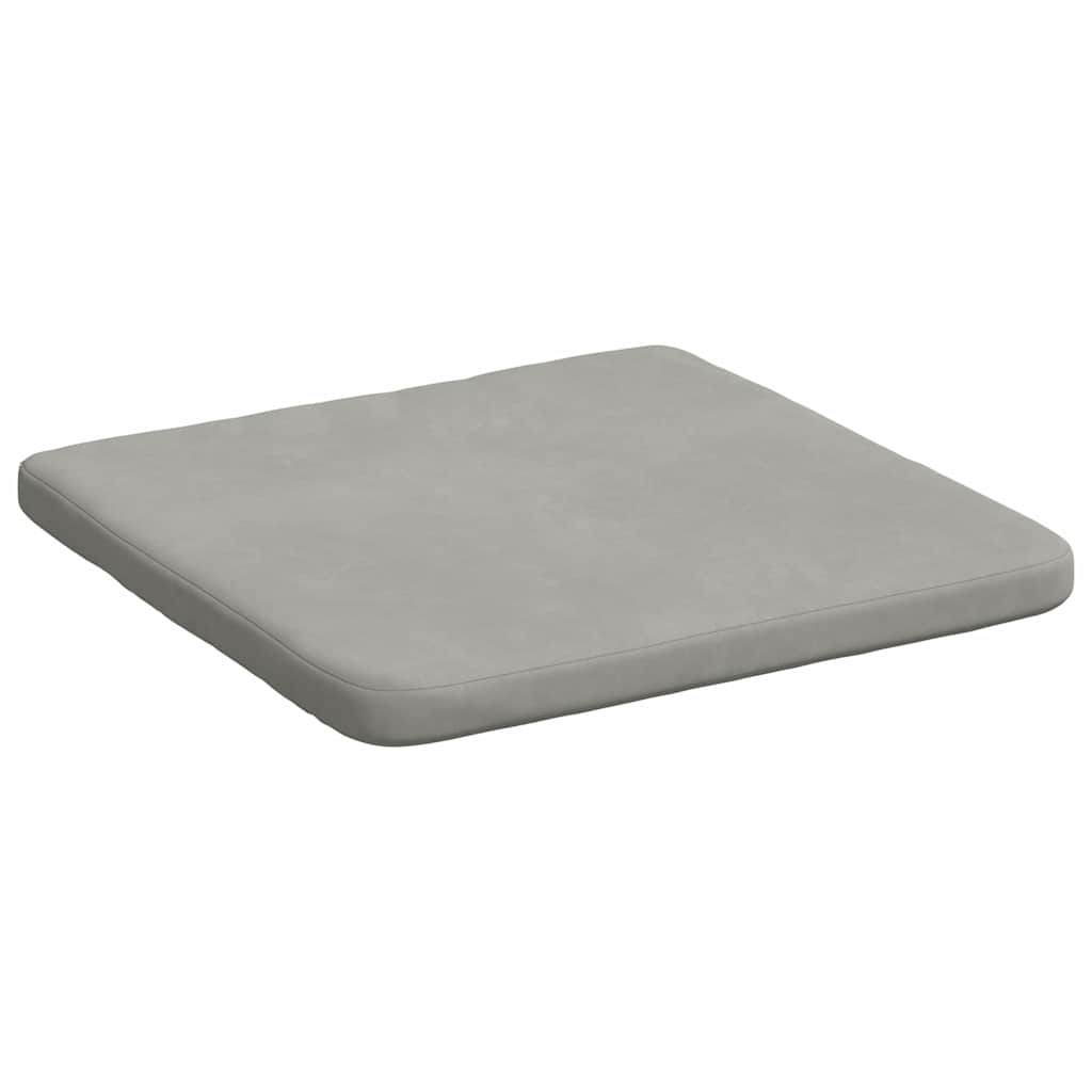 Sitzkissen 4 stk. Mikrofaserstoff Hellgrau 40 x 40 x 3 cm