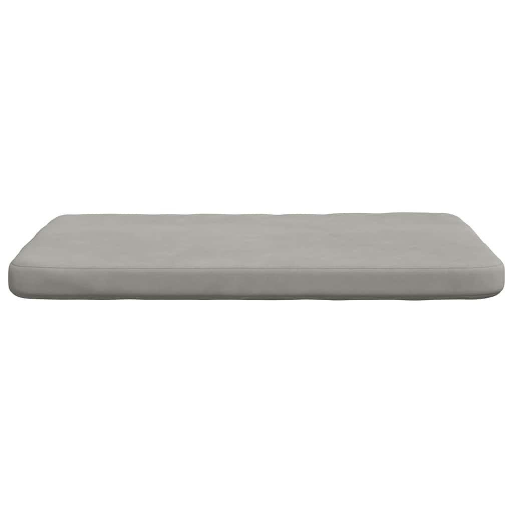 Sitzkissen 4 stk. Mikrofaserstoff Hellgrau 40 x 40 x 3 cm