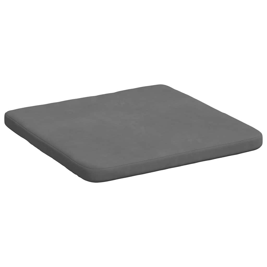Sitzkissen 4 stk. Mikrofaserstoff Dunkelgrau 40 x 40 x 3 cm