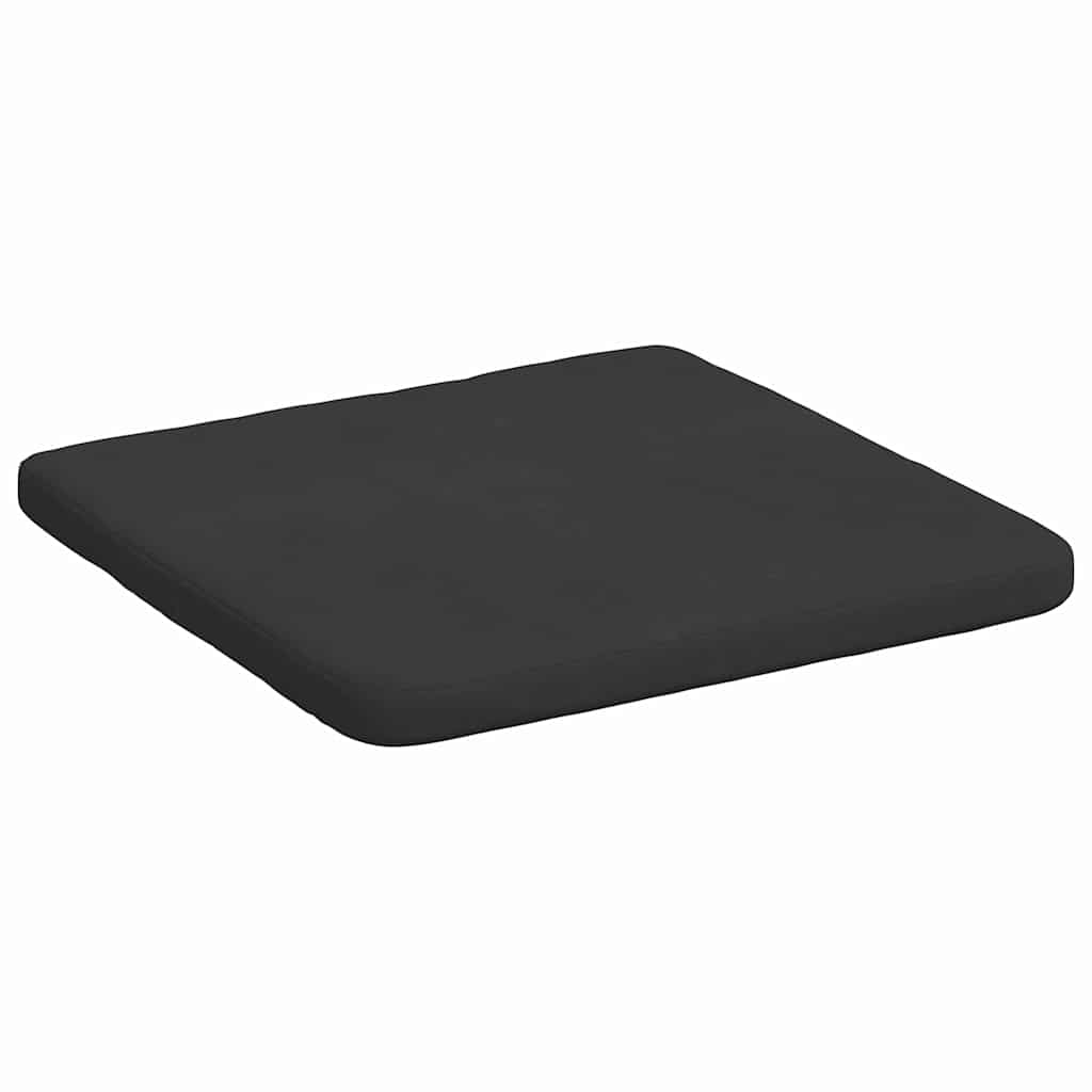 Sitzkissen 4 stk. Mikrofaserstoff Schwarz 40 x 40 x 3 cm