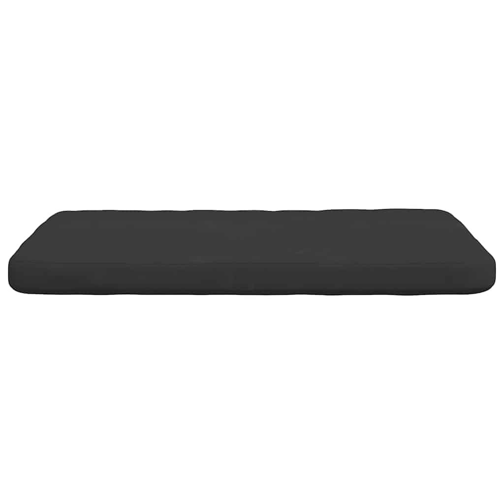 Sitzkissen 4 stk. Mikrofaserstoff Schwarz 40 x 40 x 3 cm