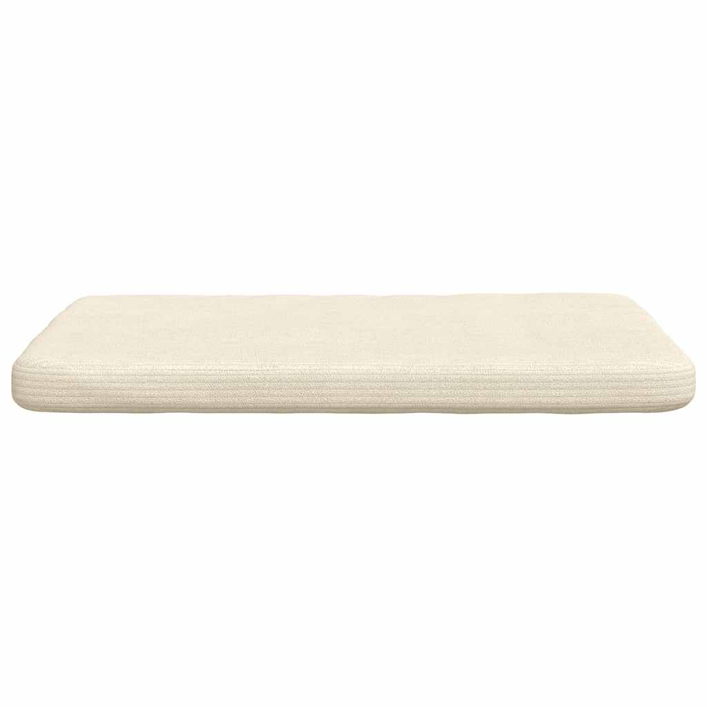 Sitzkissen 4 stk. Cordstoff Creme 40 x 40 x 3 cm