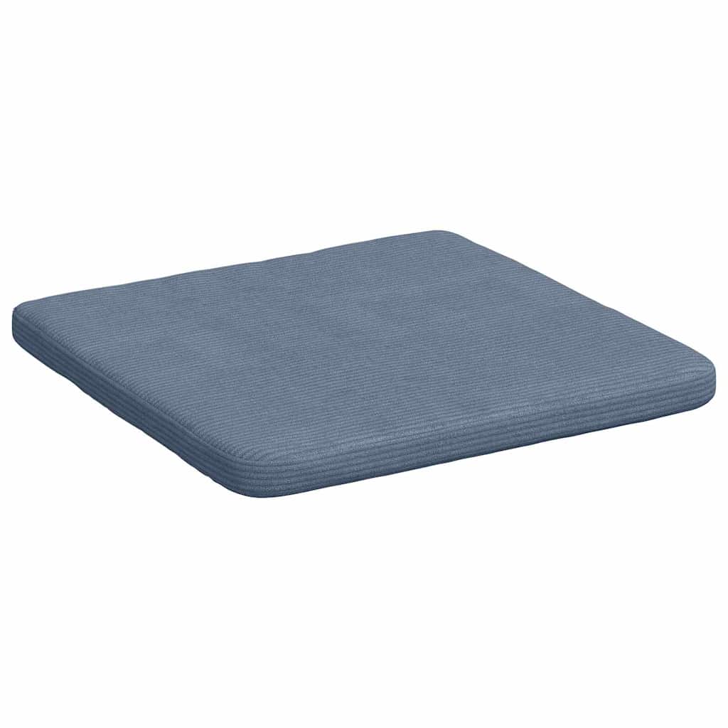 Sitzkissen 4 Stk. Cordstoff Blau 40 x 40 x 3 cm