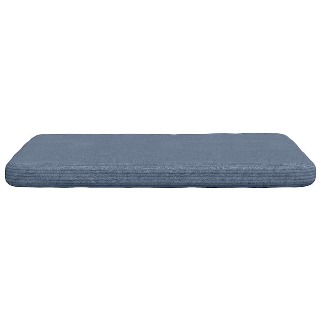Sitzkissen 4 Stk. Cordstoff Blau 40 x 40 x 3 cm
