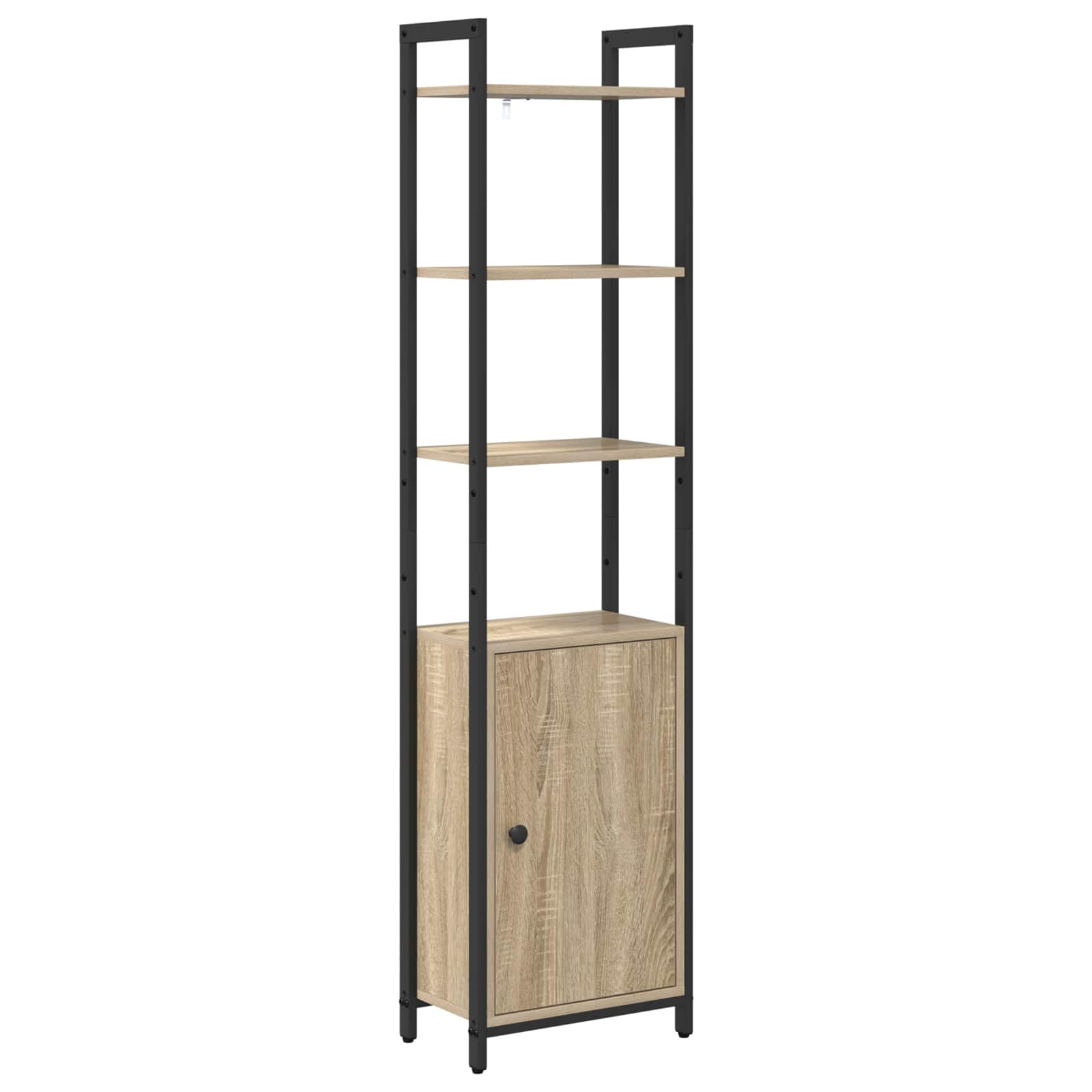 Bücherregal 6 Ebenen 40 x 24 x 161 cm Holzwerkstoff