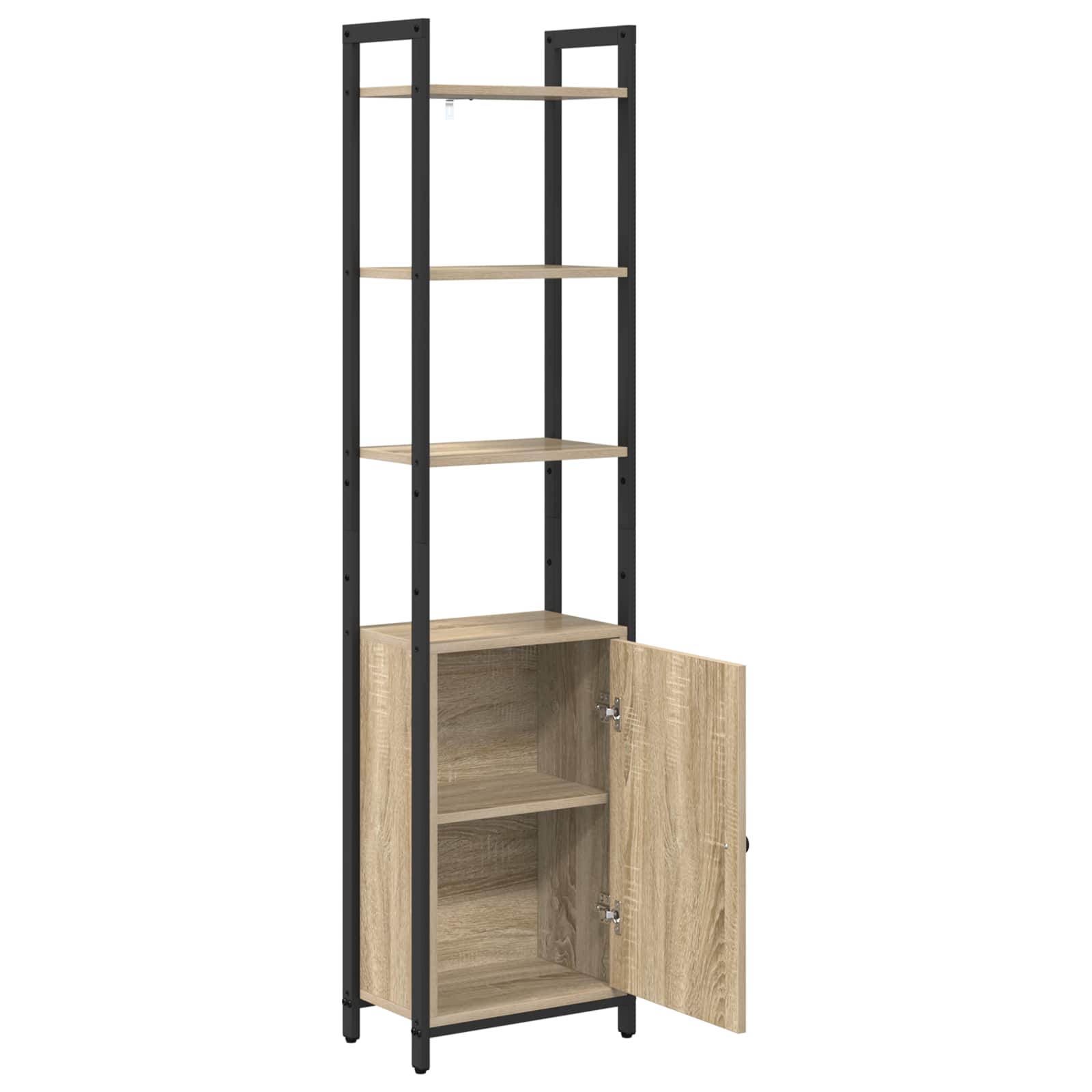 Bücherregal 6 Ebenen 40 x 24 x 161 cm Holzwerkstoff