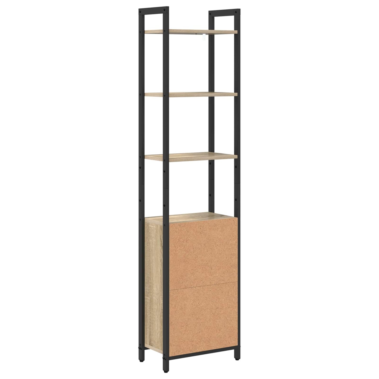 Bücherregal 6 Ebenen 40 x 24 x 161 cm Holzwerkstoff