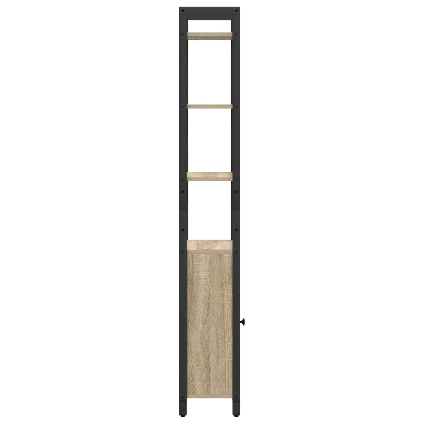 Bücherregal 6 Ebenen 40 x 24 x 161 cm Holzwerkstoff