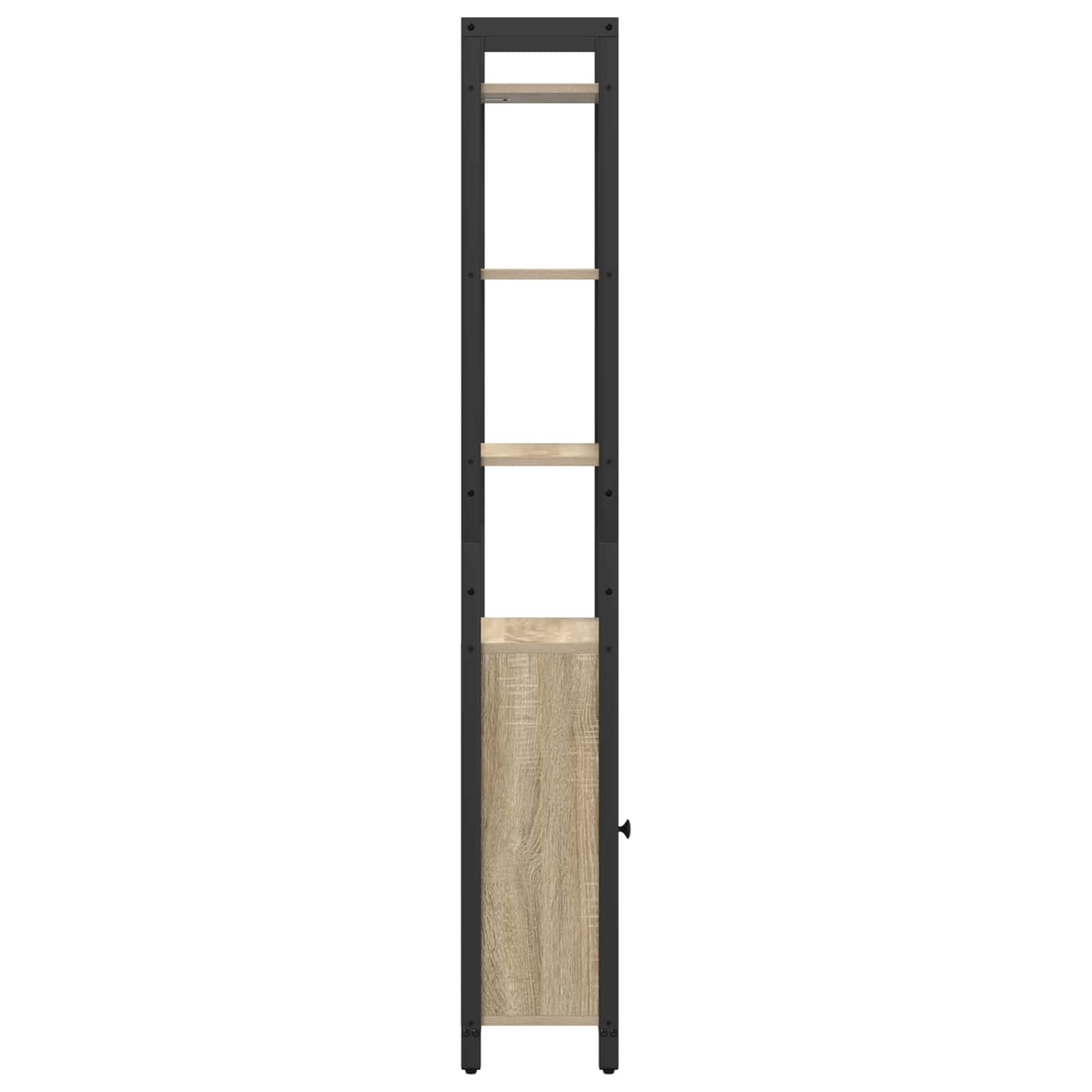 Bücherregal 6 Ebenen 40 x 24 x 161 cm Holzwerkstoff