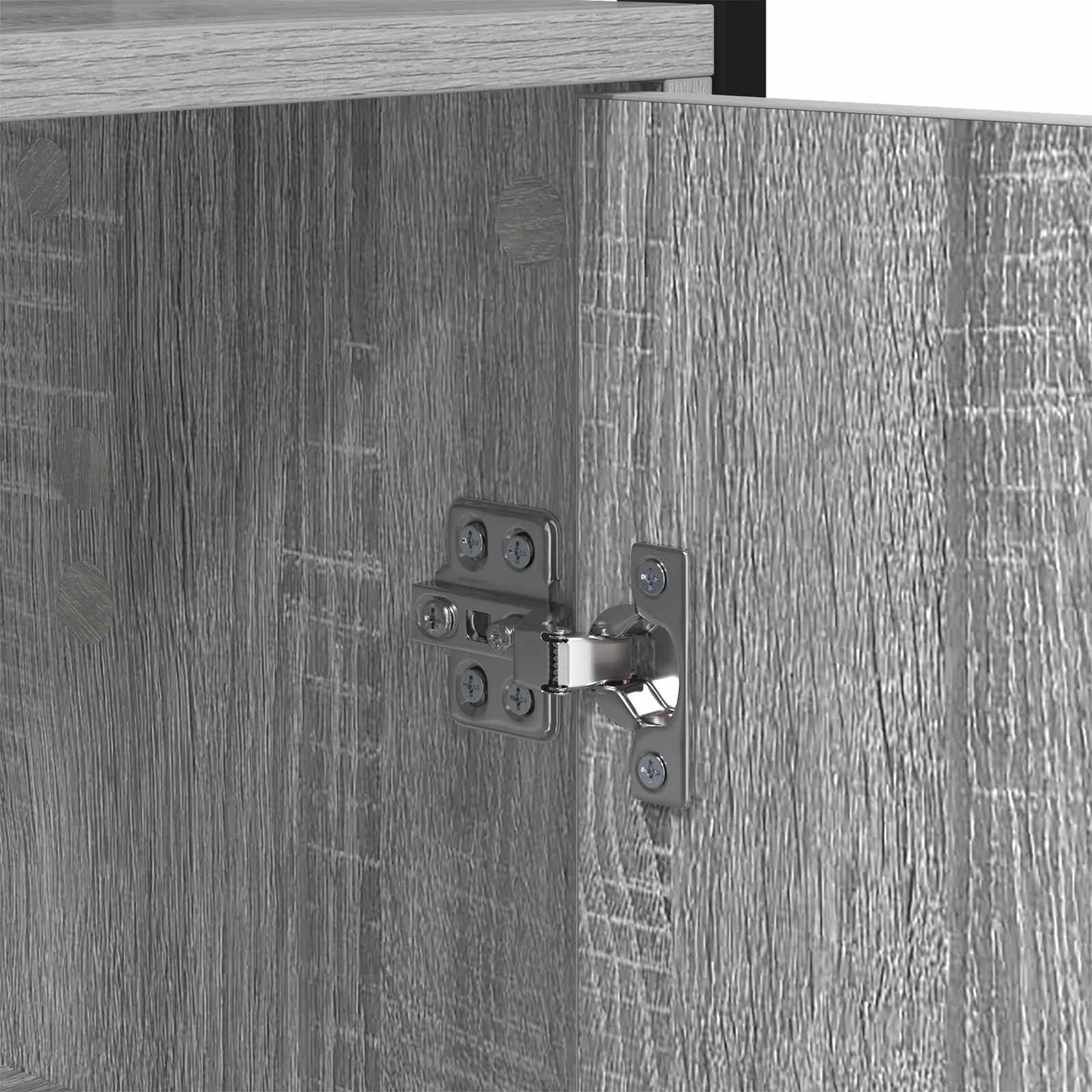 Bücherregal 6 Ebenen 40 x 24 x 161 cm Holzwerkstoff Sonoma-Grau