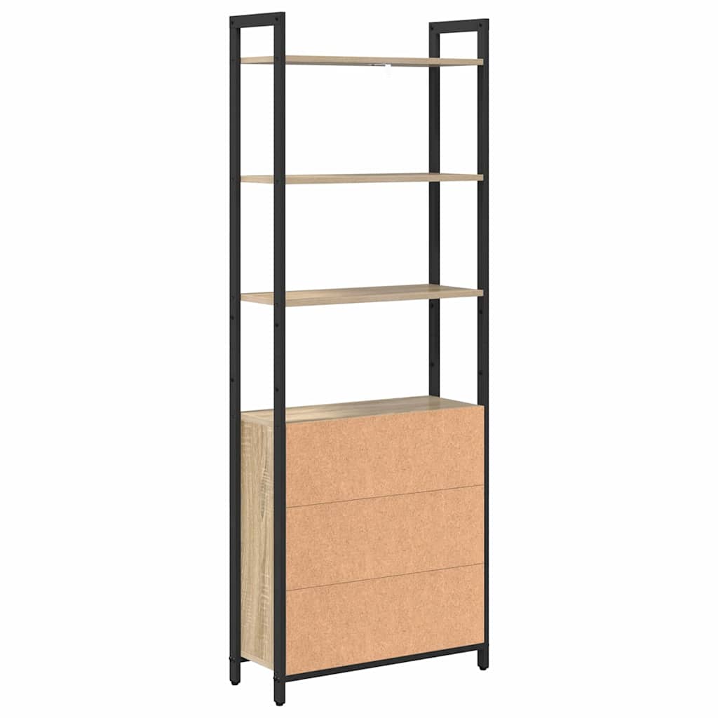 Bücherregal Sonoma-Eiche 60 x 24 x 161 cm Holzwerkstoff