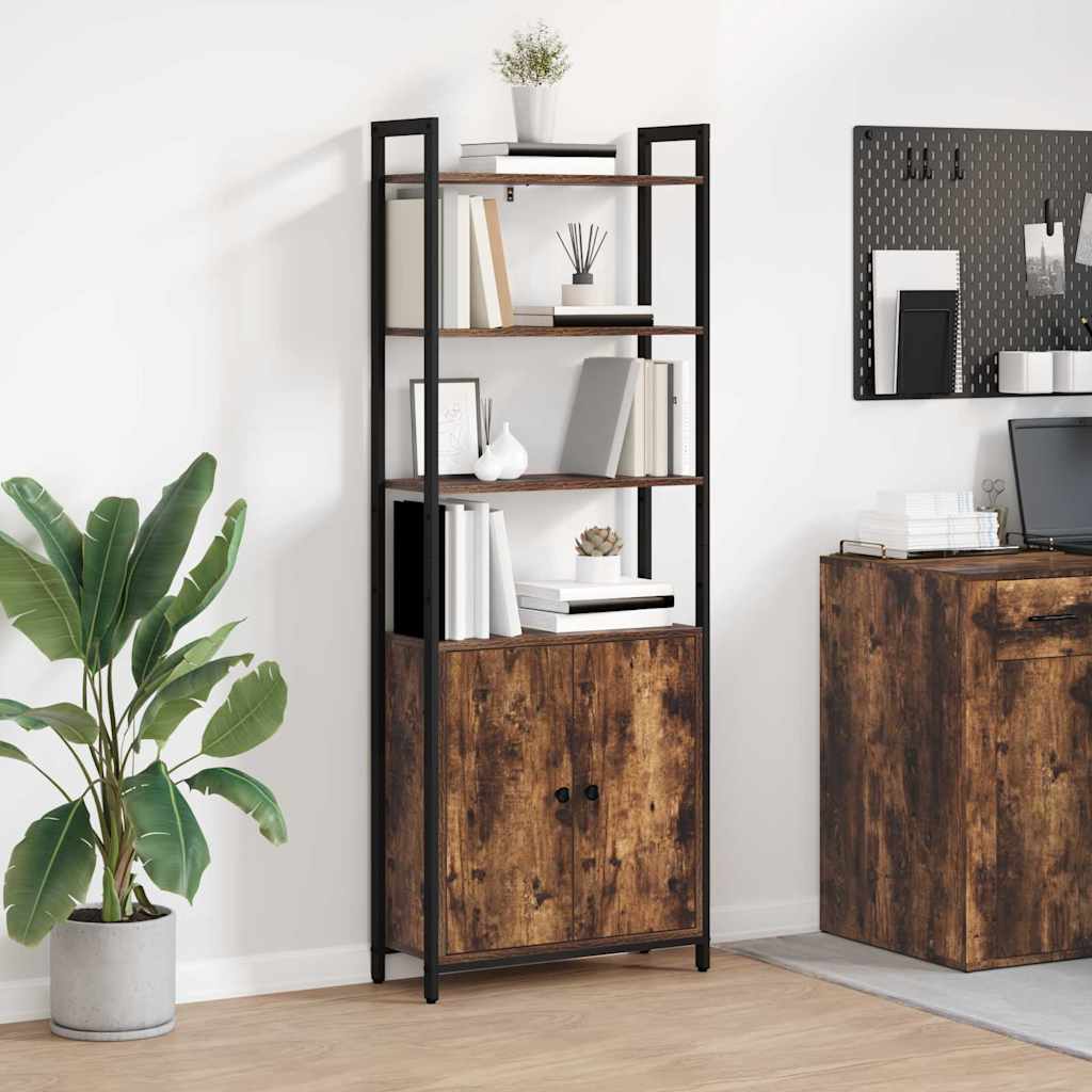 Bücherregal Geräucherte Eiche 60 x 24 x 161 cm Holzwerkstoff