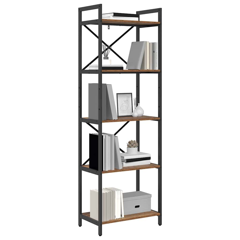 Bücherregal Altholz 56 x 34 x 171 cm Holzwerkstoff