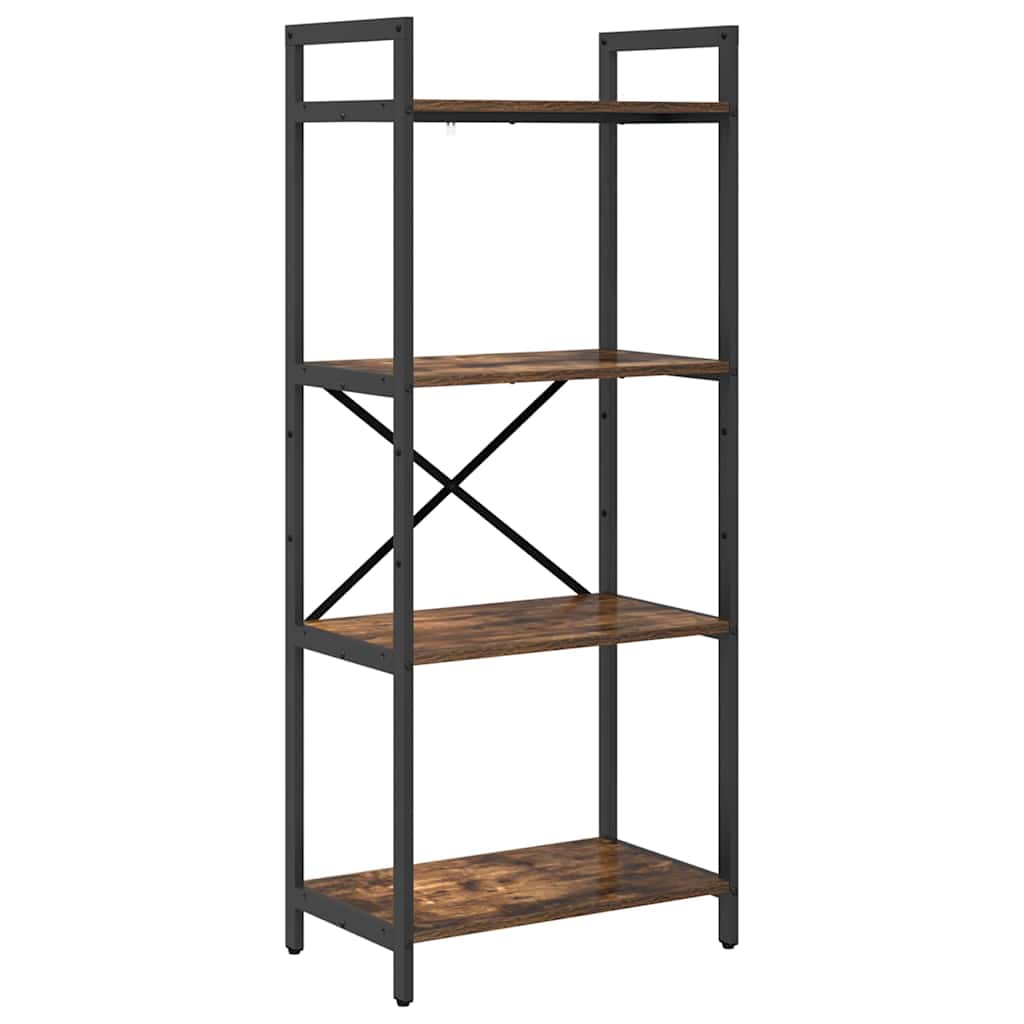 Bücherregal 4 Ebenen 56 x 34 x 133,5 cm Holzwerkstoff