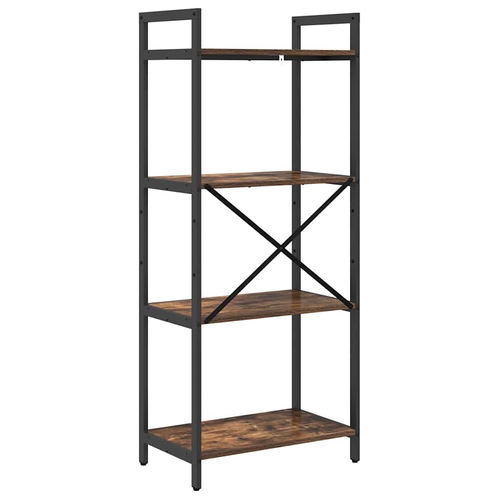 Bücherregal 4 Ebenen 56 x 34 x 133,5 cm Holzwerkstoff