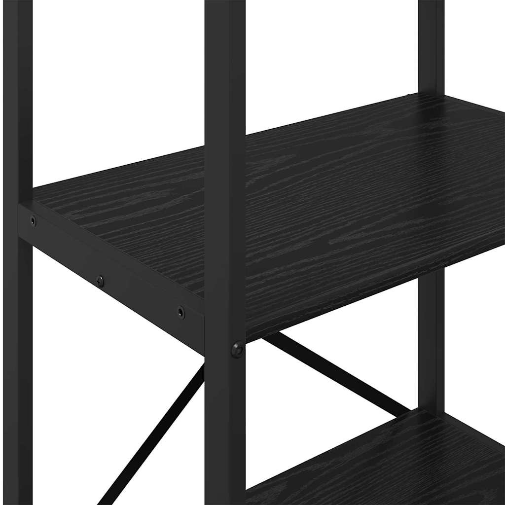 Bücherregal Schwarz Eichen-Optik 56 x 34 x 96 cm Holzwerkstoff