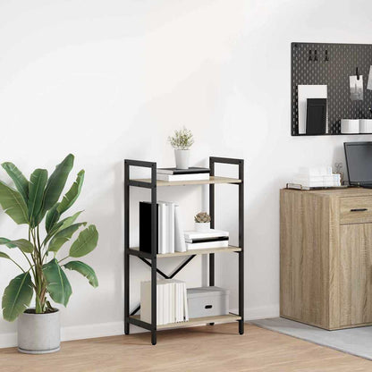 Bücherregal 3 Ebenen 56 x 34 x 96 cm Holzwerkstoff Sonoma-Eiche