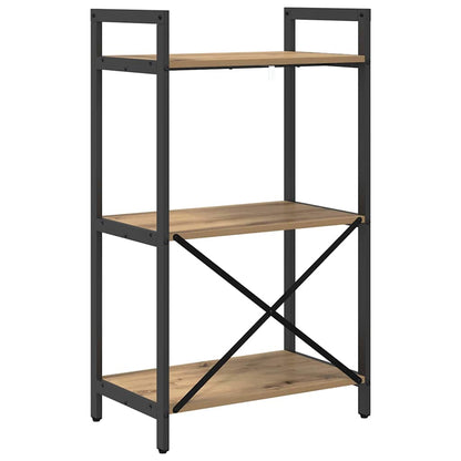 Bücherregal 3 Ebenen 56 x 34 x 96 cm Holzwerkstoff