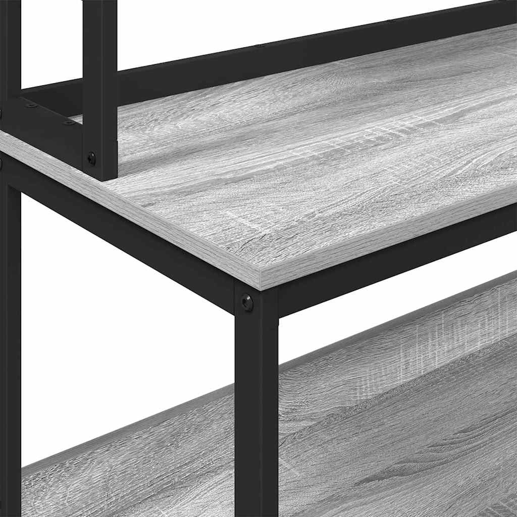 Küchenregal 5 Ebenen 80 x 40 x 168 cm Holzwerkstoff Sonoma-Grau