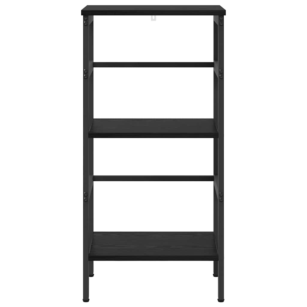 Bücherregal Schwarz Eichen-Optik 40 x 29,5 x 81 cm