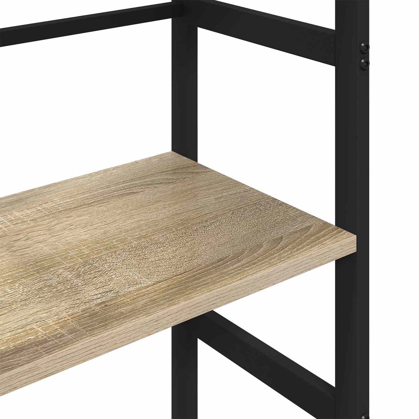 Bücherregal 2 Ebenen 40 x 29,5 x 81 cm Holzwerkstoff