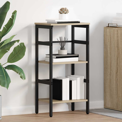 Bücherregal 2 Ebenen 40 x 29,5 x 81 cm Holzwerkstoff