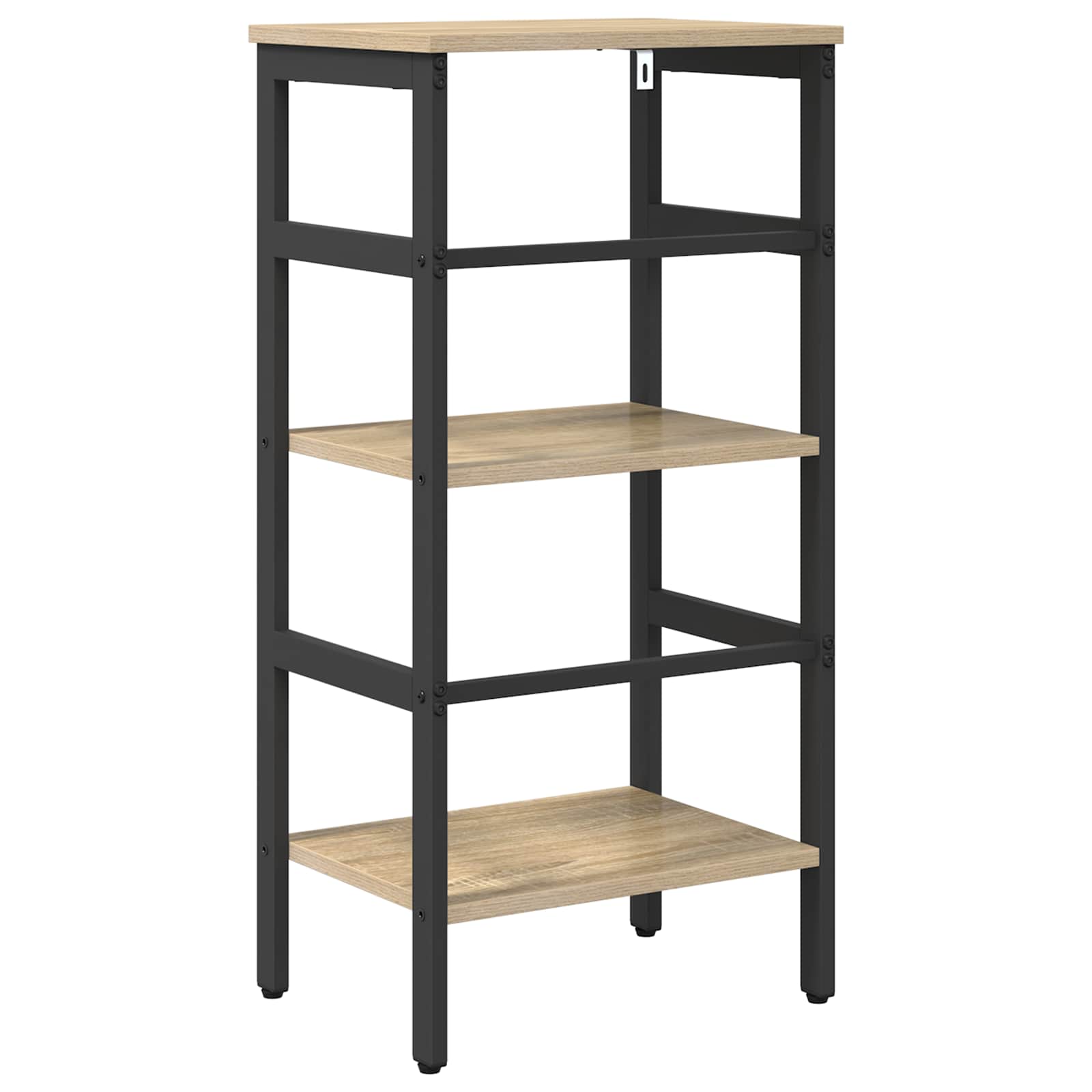Bücherregal 2 Ebenen 40 x 29,5 x 81 cm Holzwerkstoff