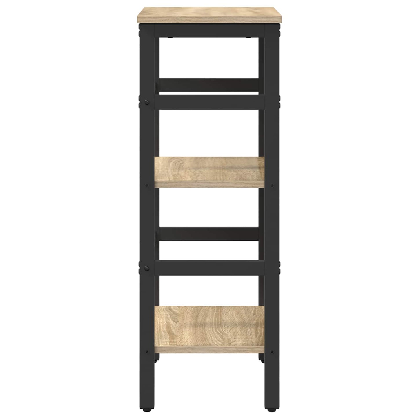 Bücherregal 2 Ebenen 40 x 29,5 x 81 cm Holzwerkstoff