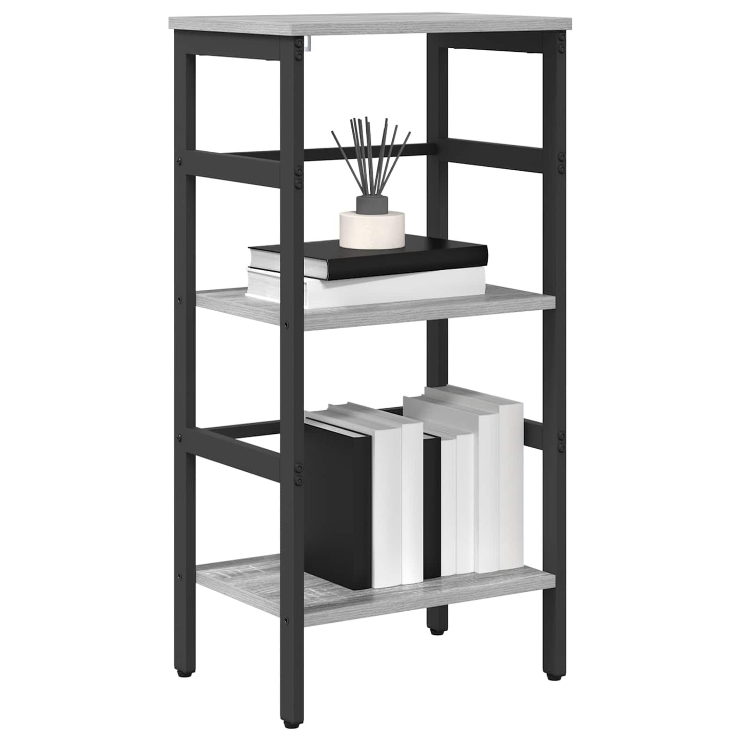 Bücherregal 2 Ebenen 40 x 29,5 x 81 cm Holzwerkstoff