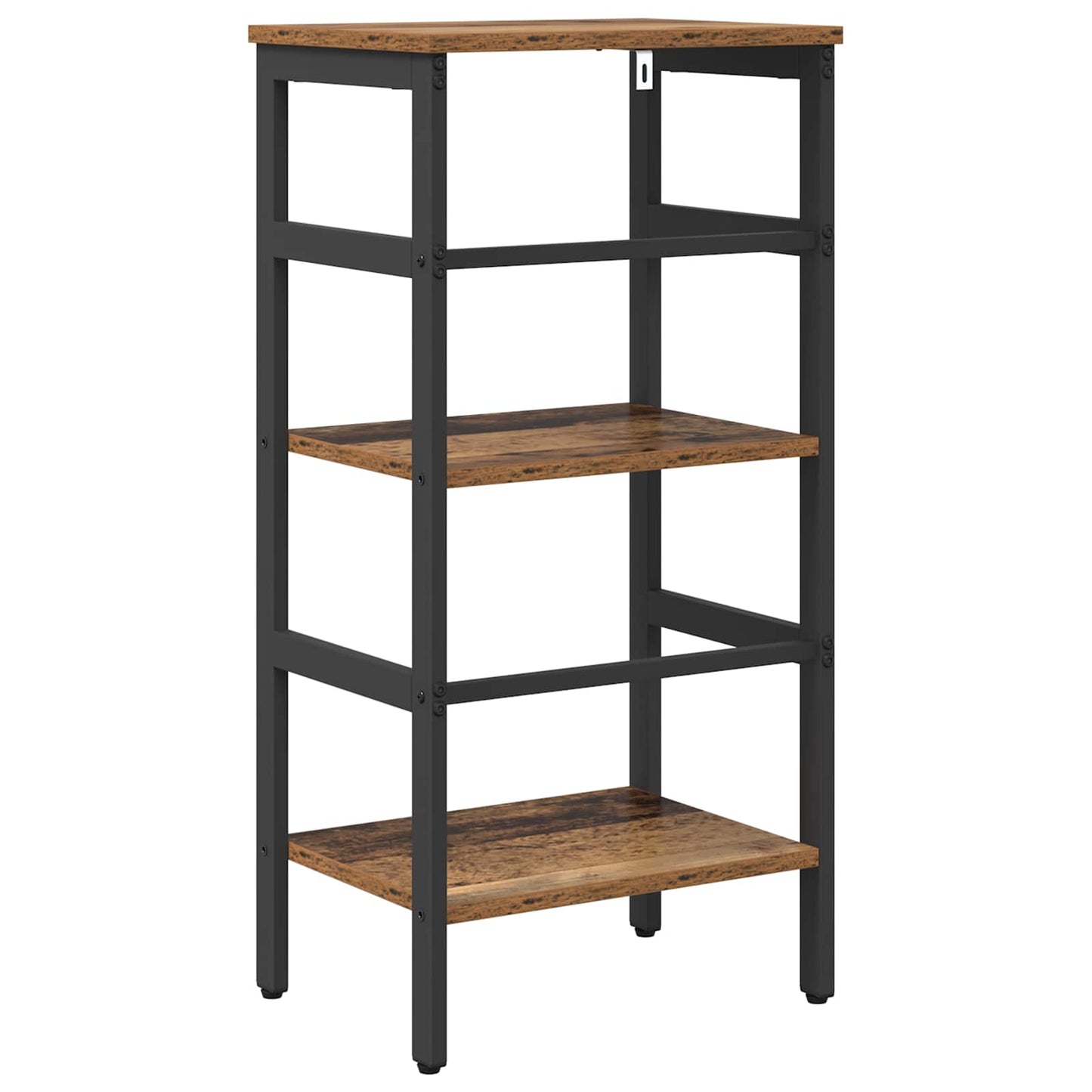 Bücherregal 2 Ebenen 40 x 29,5 x 81 cm Holzwerkstoff Altholz