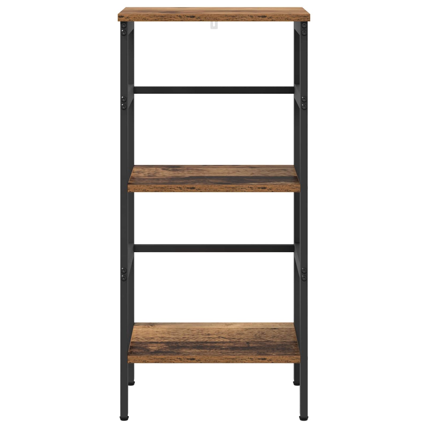 Bücherregal 2 Ebenen 40 x 29,5 x 81 cm Holzwerkstoff Altholz
