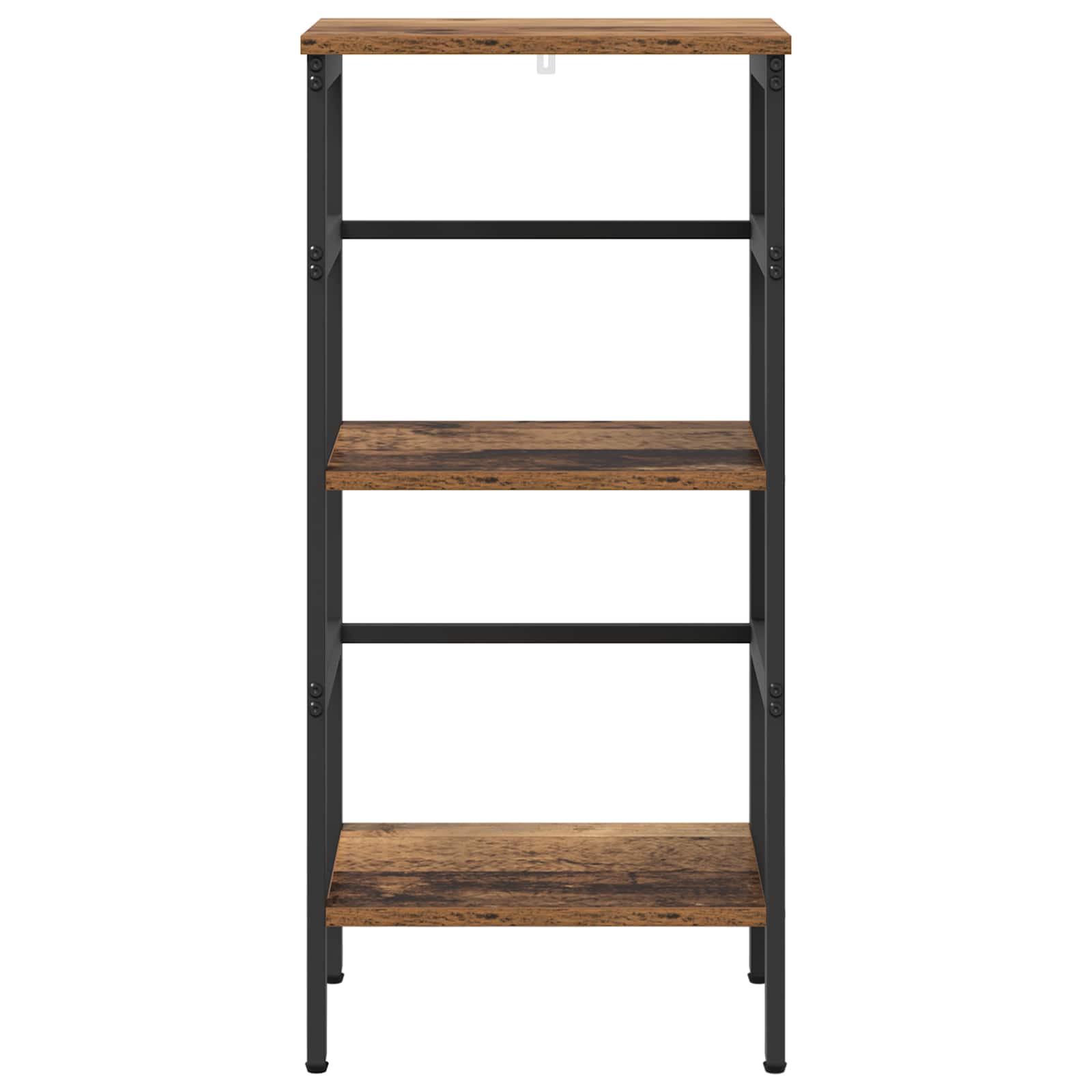 Bücherregal 2 Ebenen 40 x 29,5 x 81 cm Holzwerkstoff Altholz