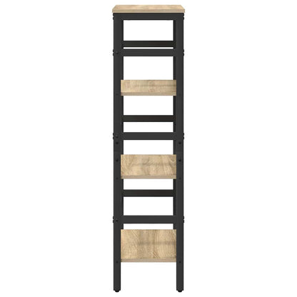 Bücherregal 3 Ebenen 40 x 29,5 x 115 cm Holzwerkstoff