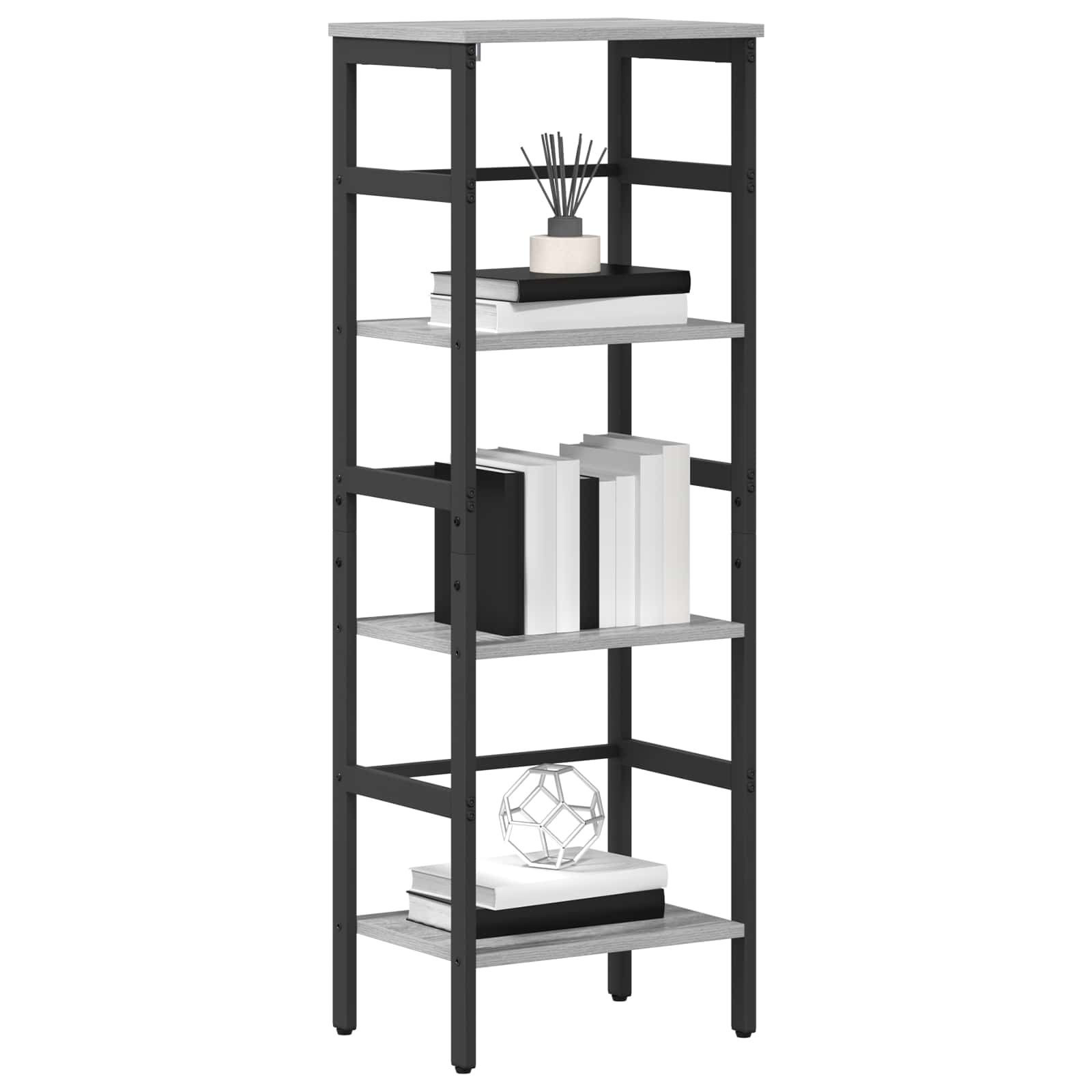 Bücherregal 3 Ebenen 40 x 29,5 x 115 cm Holzwerkstoff