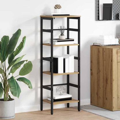 Bücherregal 3 Ebenen 40 x 29,5 x 115 cm Holzwerkstoff