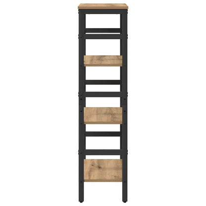 Bücherregal 3 Ebenen 40 x 29,5 x 115 cm Holzwerkstoff