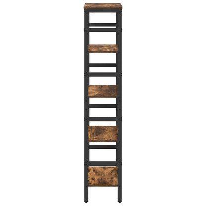 Bücherregal 4 Ebenen 40 x 29,5 x 149 cm Holzwerkstoff
