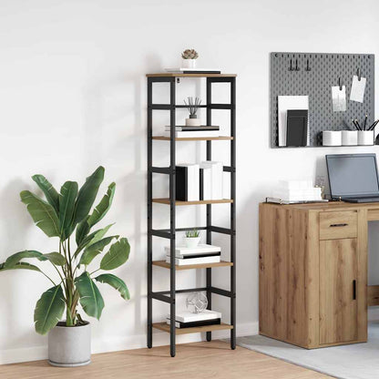 Bücherregal 4 Ebenen 40 x 29,5 x 149 cm Holzwerkstoff