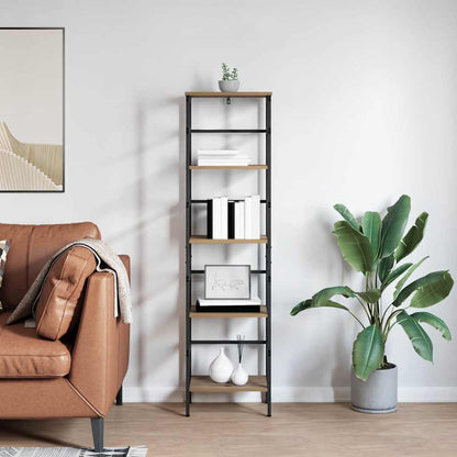 Bücherregal 4 Ebenen 40 x 29,5 x 149 cm Holzwerkstoff