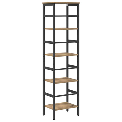 Bücherregal 4 Ebenen 40 x 29,5 x 149 cm Holzwerkstoff