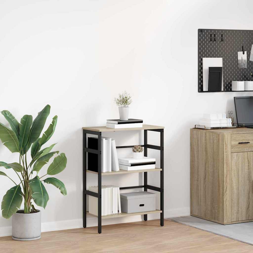 Bücherregal 2 Ebenen 60 x 29,5 x 81 cm Holzwerkstoff