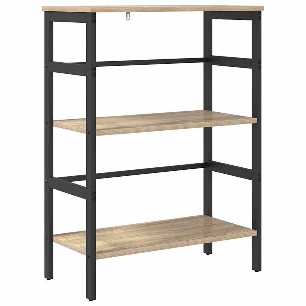 Bücherregal 2 Ebenen 60 x 29,5 x 81 cm Holzwerkstoff