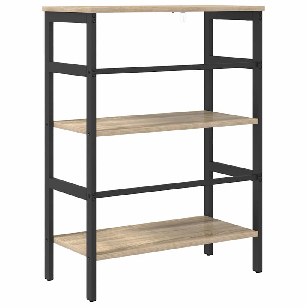 Bücherregal 2 Ebenen 60 x 29,5 x 81 cm Holzwerkstoff